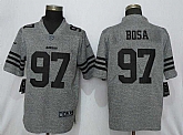 Nike 49ers 97 Nick Bosa Gray Gridiron Gray Vapor Untouchable Limited Jersey,baseball caps,new era cap wholesale,wholesale hats